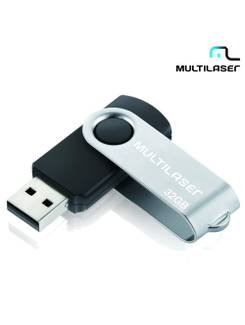 PEN DRIVE 32GB TWIST PD589 - USB 2.0 - UN - MULTILASER