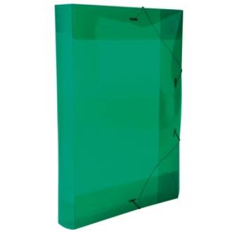 PASTA ELASTICO PLASTICA 4CM OFICIO - 0257 - VERDE - UN - DELLO