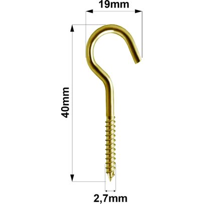 GANCHO LATONADO 16x17 (2,7x40mm) MISTER