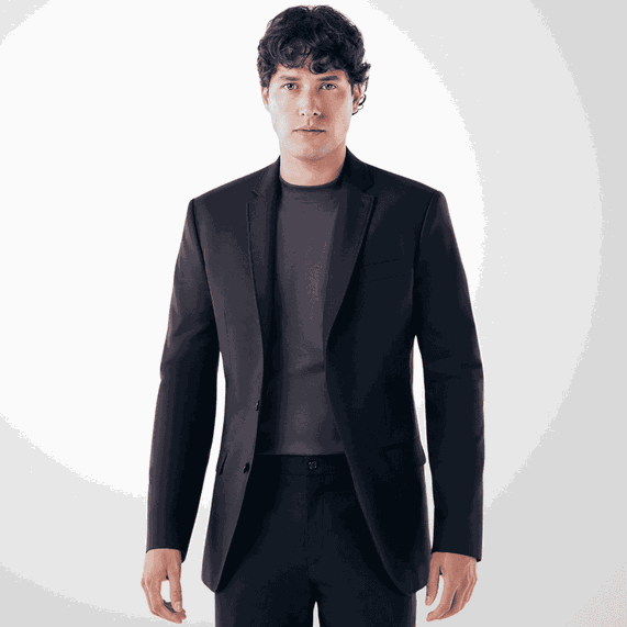 BLAZER MASCULINO RICARDO ALMEIDA PRETO