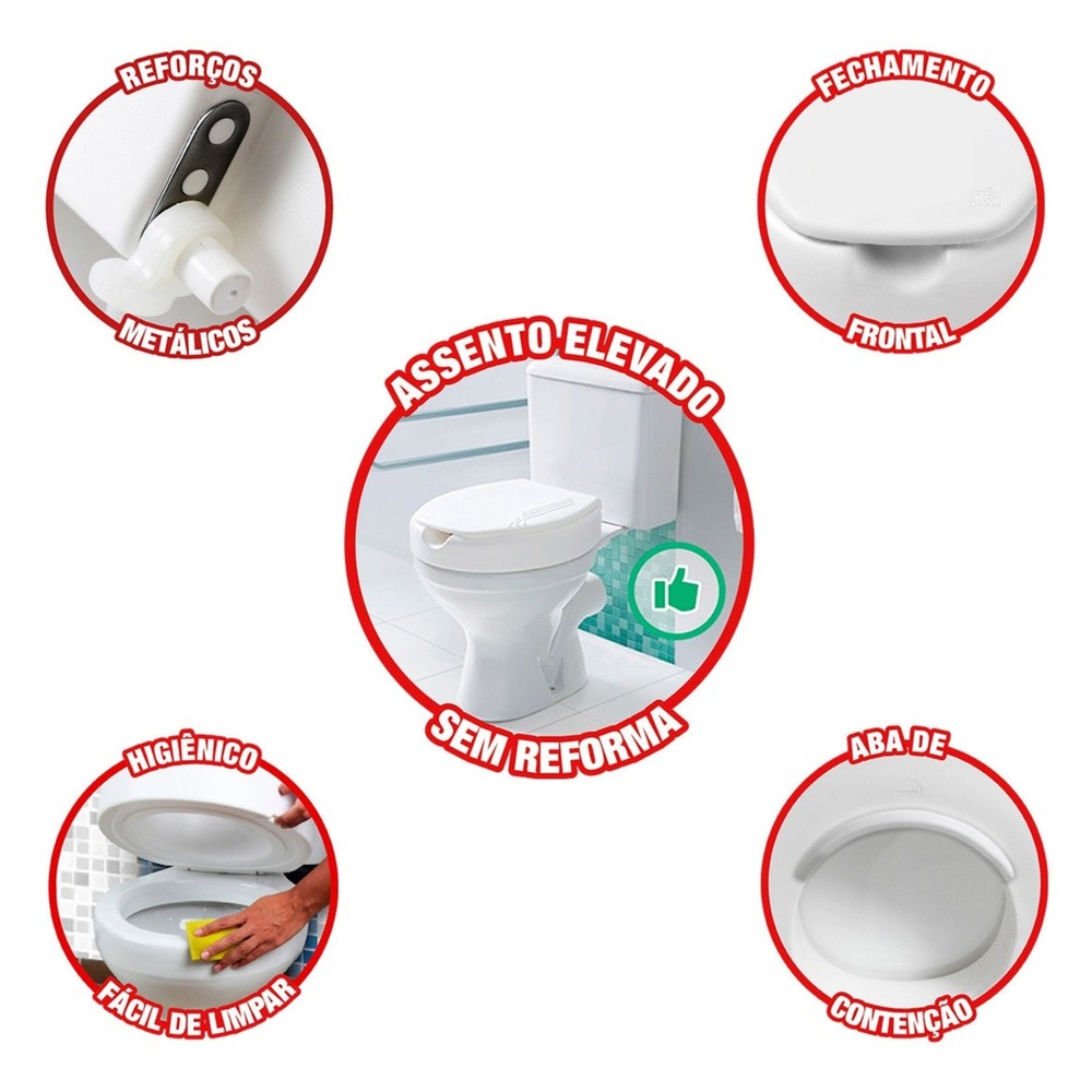 Conforto Elevado: Assento Sanitário Almofadado Mebuki para Mais Autonomia