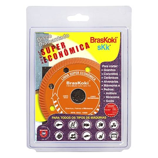 DISCO DIAMANTADO BRASKOKI 110 MM TURBO