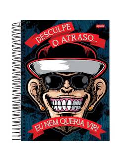 CADERNO UNIV CAPA DURA 15X1 240FLS - INSANO - UN - JANDAIA