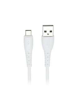 KIT CARREGADOR TOMADA 2 USB C/CABO USB C - CM-109C 12W - BRANCO - UN - MAKETECH