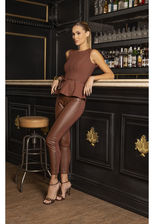 Calça Cássia Marrom - 2