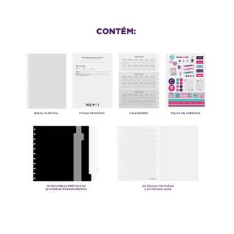 CADERNO INTELIGENTE GRANDE CIGDP4006 - ARCO-IRIS PASTEL - UN - CADERNO INTELIGENTE