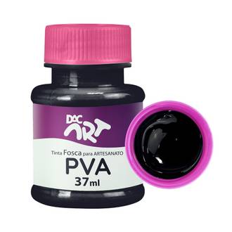 TINTA PVA FOSCA 37ML  - PRETO - CX 12 - DAC