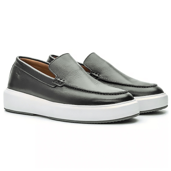 MOCASSIM MASCULINO CASUAL COURO FLOATER PRETO PADRÃO