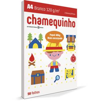 PAPEL CHAMEQUINHO 120G 50FLS - A4 - CX 25 - CHAMEX
