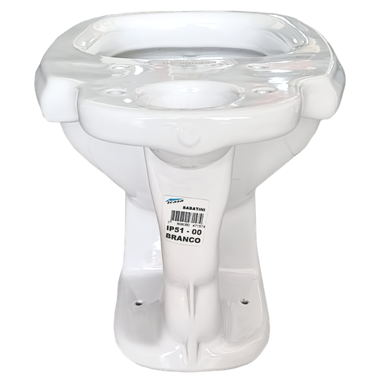 BACIA SANITÁRIA PARA CAIXA ACOPLADA LINHA SABATINI ICASA IP51 00 BRANCO