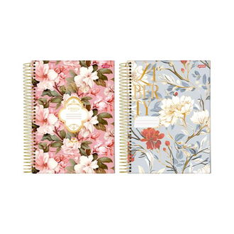 CADERNETA 1/8 ESPIRAL CAPA DUR 80FLS - LIBERTY - PCT 10 - JANDAIA