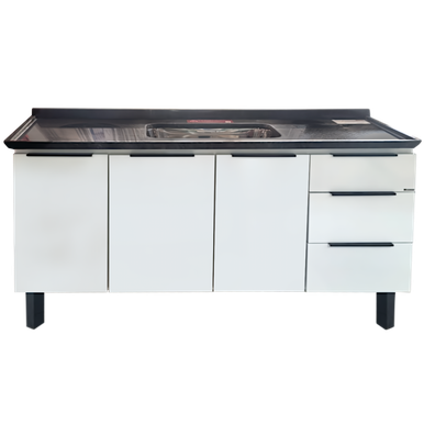 GABINETE EM AÇO PARA COZINHA JÚPITER COZIMAX 1.44 M BRANCO
