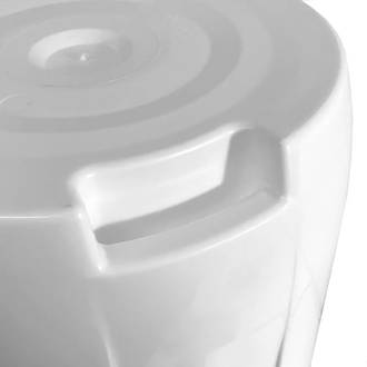 CESTO DE LIXO C/TAMPA 60L - 0069 - BRANCO - UN - JAGUAR