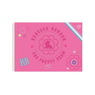 CADERNO DESENHO CAPA DURA 60FLS - ESPIRAL - REBECCA BOMBOM - UN - ANIMATIVA