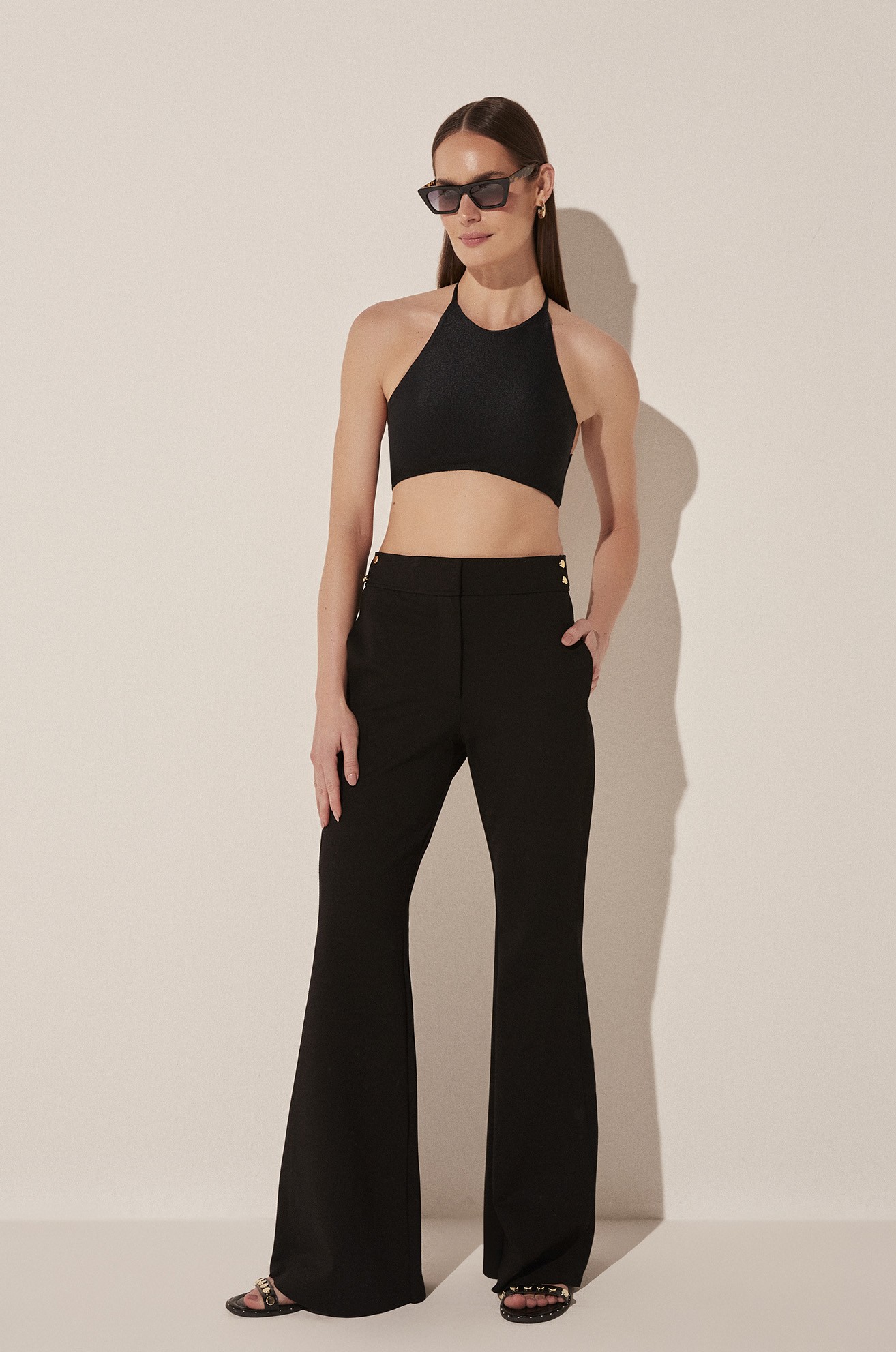 Calça flare lunar