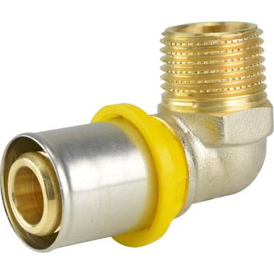 JOELHO AMANCO GÁS 90 TRANSIÇÃO ROSCA MACHO 16 MM x 1/2