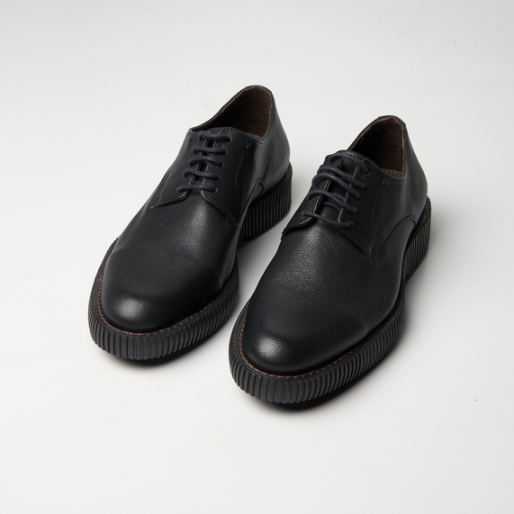 SAPATO MASCULINO CASUAL COURO PRETO PADRÃO