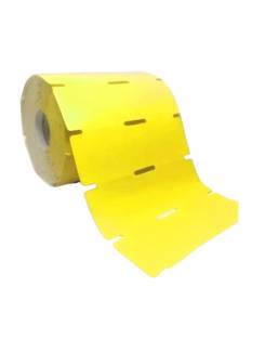 ETIQUETA ADESIVA COUCHE TAG 1 CARREIRA - 100MM X 30MM - AMARELO - UN - AUTOMATECH