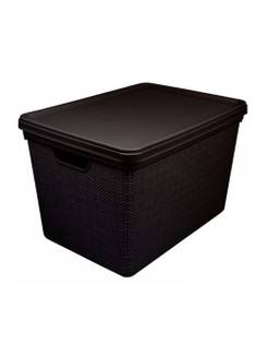 CESTO ORGANIZADOR JUTA C/TAMPA 22L - 3270 - PRETO - UN - JAGUAR