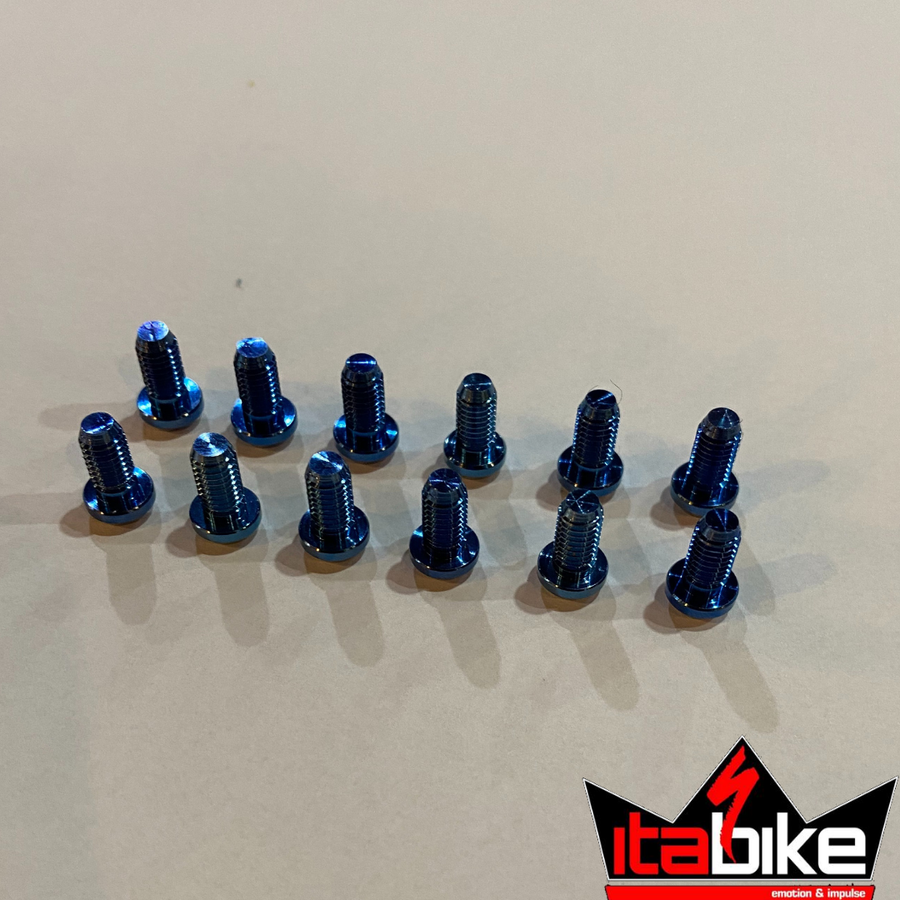 Parafuso em Titânio Para Fixar Disco de Freio Azul