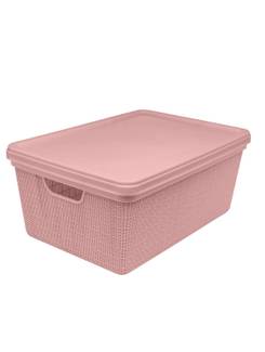 CESTO ORGANIZADOR JUTA C/TAMPA 15L - 3262 - ROSE - UN - JAGUAR