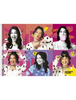 CADERNO DESENHO CAPA DURA 80FLS - ESPIRAL - LULUCA - UN - TILIBRA