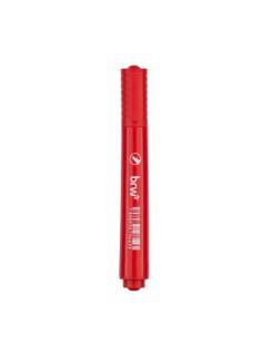 MARCADOR PINCEL PERMANENTE RECARREGAVEL - VERMELHO - UN - BRW