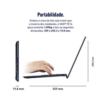 NOTEBOOK 16" FE16 R5-5625U/16GB/512GBSSD/W11 - GRAFITE - UN - VAIO