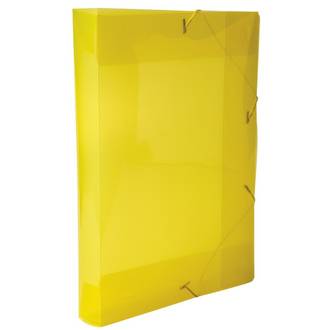 PASTA ELASTICO PLASTICA 4CM OFICIO - 0257 - AMARELO - UN - DELLO