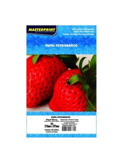 PAPEL GLOSSY DUP FACE 220G 20F 302010037 - UN - MASTERPRINT