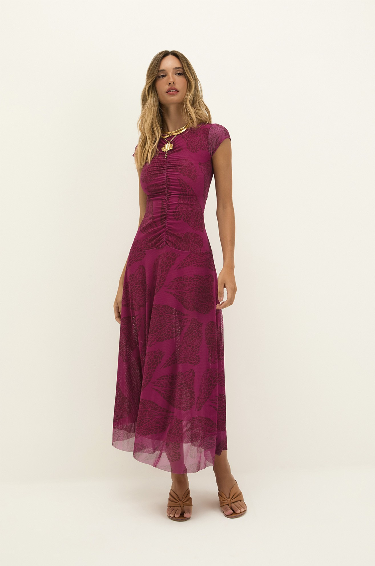 VESTIDO MIDI SUSAN ROSEATE