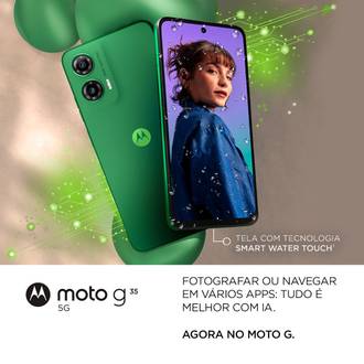 SMART MOTO G35 5G XT2433-2 OCTA-CORE/128GB/12GB/8MP/6.7P - GRAFITE - UN - MOTOROLA
