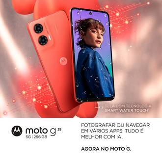 SMART MOTO G35 5G XT2433-2 OCTA-CORE/256GB/12GB/8MP/6.7P - CINZA - UN - MOTOROLA