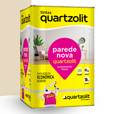 ACRÍLICO QUARTZOLIT PAREDE NOVA ECONÔMICO PALHA 18.0L