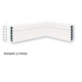 RODAPE 15x2,20 WPC BRANCO C/FRISO MOLDURAMA