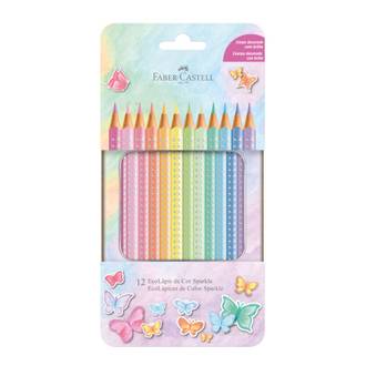 LAPIS DE COR SPARKLE TRIANGULAR - 116156 - C/12 - UN - FABER