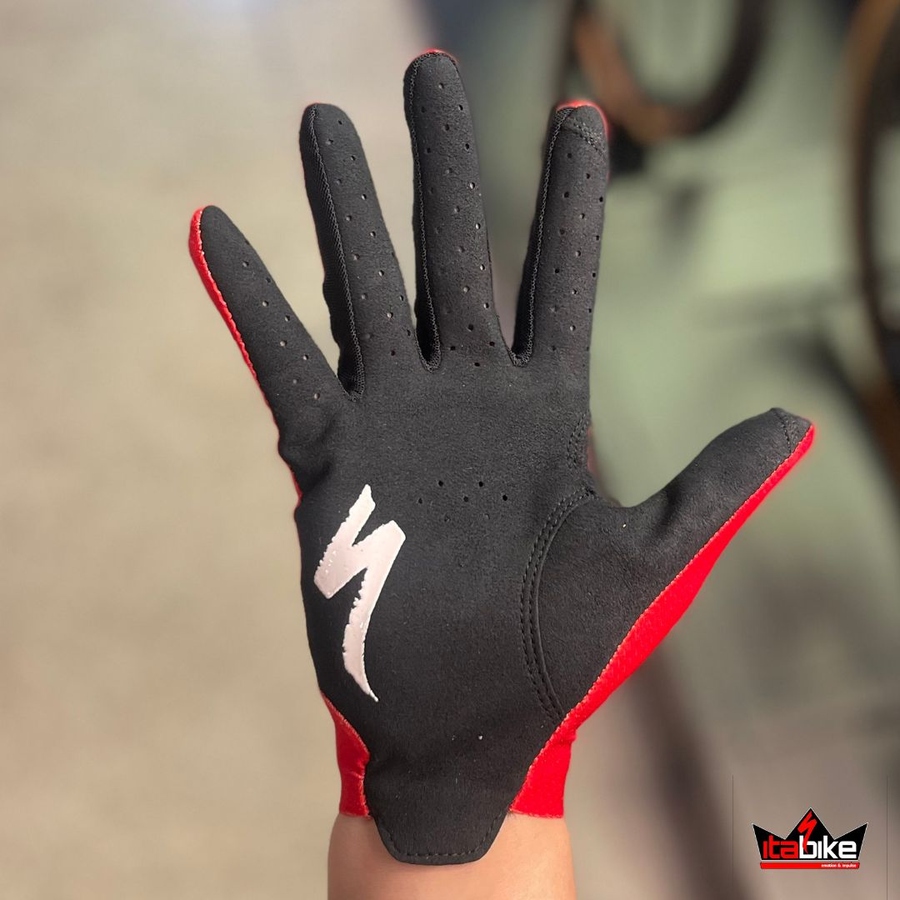 Luva Specialized Dedo Longo SL Pro Masculina Vermelha