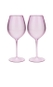 Conjunto 2 Taças para Vinho (rosa cristal)
