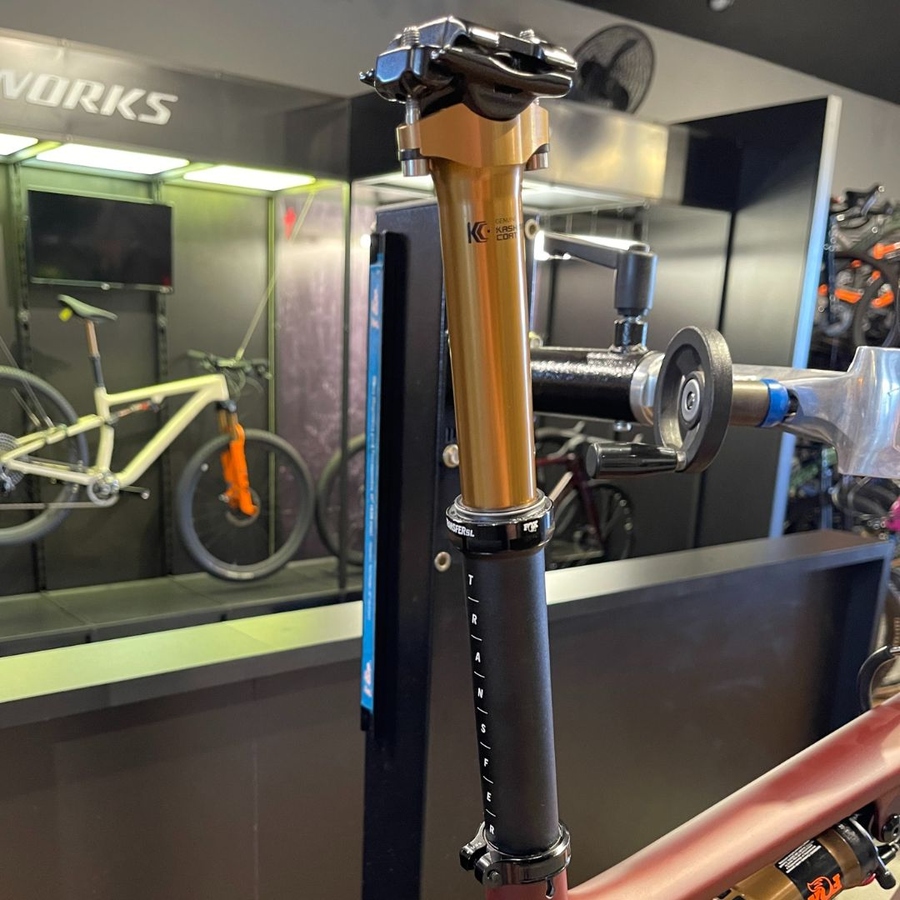 Quadro Specialized Epic Evo com Kashima Vermelho Queimado