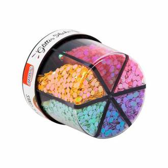 GLITTER SHAKER FASHION 60G C/6 CORES - GL0401 - UN - BRW