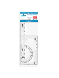 KIT GEOMETRICO 1° GRAU ACRILIC C/ 4 PEÇAS - 8720 - UN - DELLO