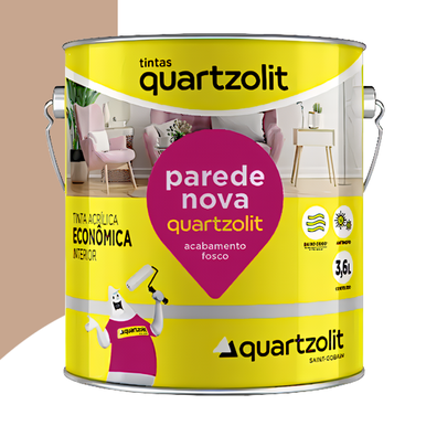 ACRÍLICO QUARTZOLIT PAREDE NOVA ECONÔMICO CAMURÇA 3.6L