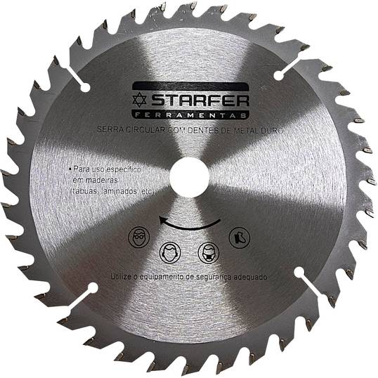 SERRA CIRCULAR COM VÍDEA PARA MADEIRA STARFER 184MM X 48D