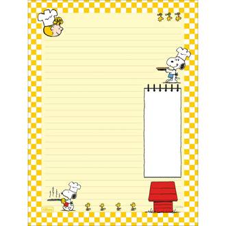 CADERNO COLADO PAPEL CARTA 50FLS - 395447 - SNOOPY - UN - TILIBRA