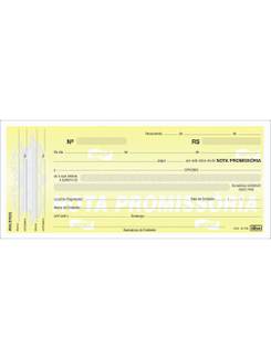TALAO DE NOTA PROMISSORIA PEQ 50 FOLHAS 148MM X 64MM - UN - TILIBRA