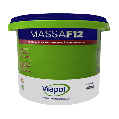 MASSA PARA MADEIRA F12 BRANCO 400ML