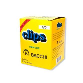CLIPS GALVANIZADO N.6/0 C/220  - UN - BACCHI