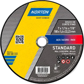 DISCO CORTE MET STANDARD NORTON 7(180x1,6x22mm)