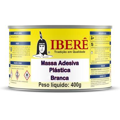 MASSA PLÁSTICA ADESIVA IBERÊ BRANCO 400g
