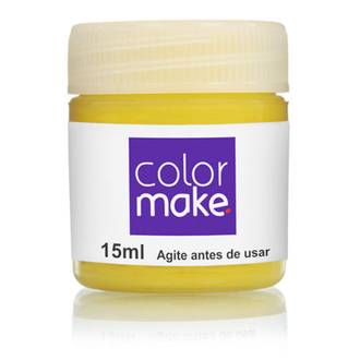 TINTA LIQUIDA 15ML  - AMARELO - CX 12 - COLOR MAKE